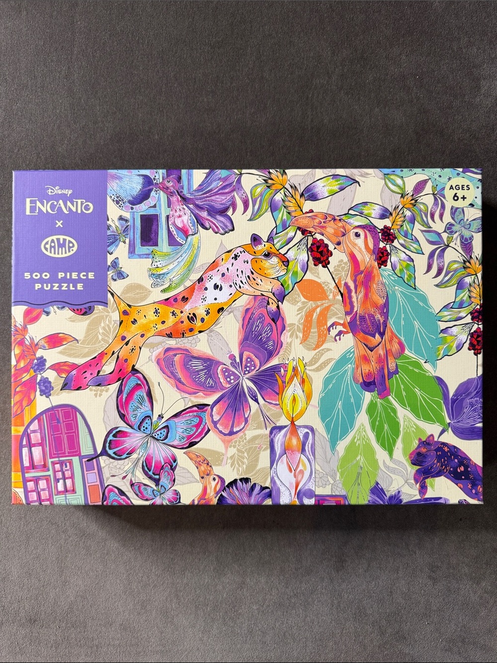Disney Encanto x CAMP 500-Piece Colorful Animal Jigsaw Puzzle Limited Edition
